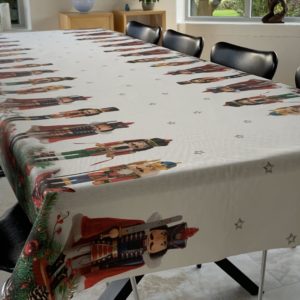 Textildug Nøddeknækkere Julefigur, antiskrid, 140 cm fra munketex