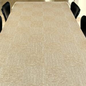 Textildug Store beige firkanter med antiskrid, GT1005